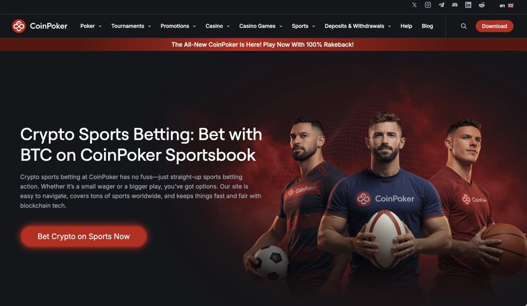CoinPoker Crypto Sports Betting